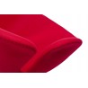 Fotel w stylu Swan Wełna czerwony